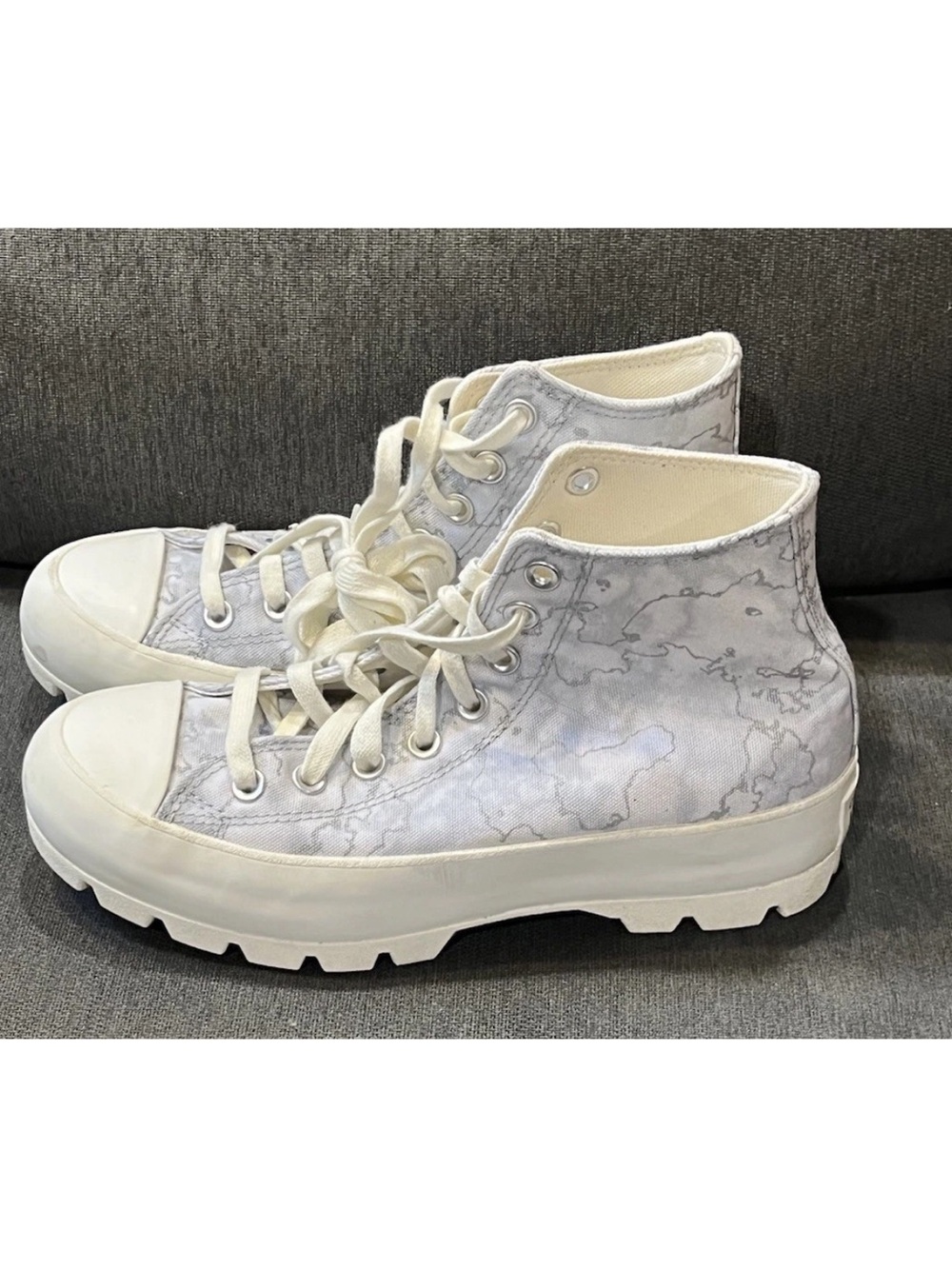 Converse Chuck Taylor All Star Lugged Watermarks High Top Sneakers 8.5